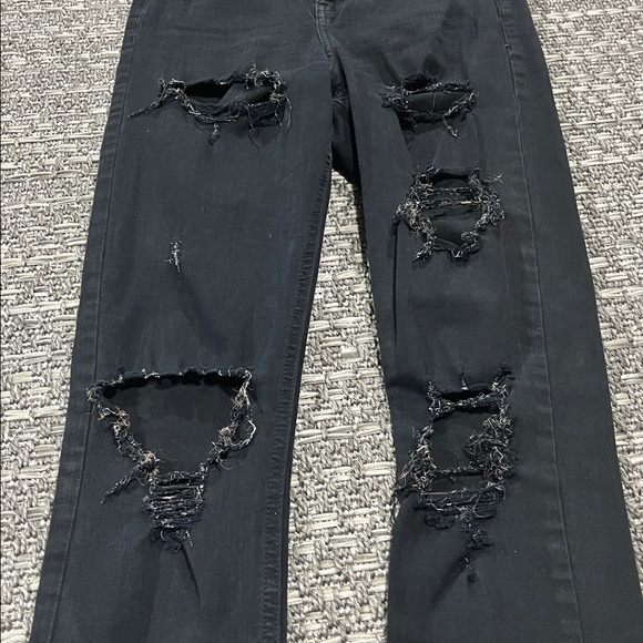 Topshop | Black Distressed Jamie Jeans - Picture 2 of 12